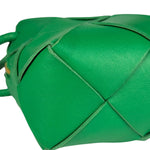 Bottega Veneta Small Green Intrecciato Cassette Camera Bag