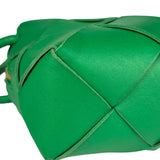 Bottega Veneta Small Green Intrecciato Cassette Camera Bag