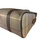 Burberry Brown Vintage Check Boston Handbag