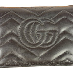 Gucci Black Leather Marmont Card Case Wallet