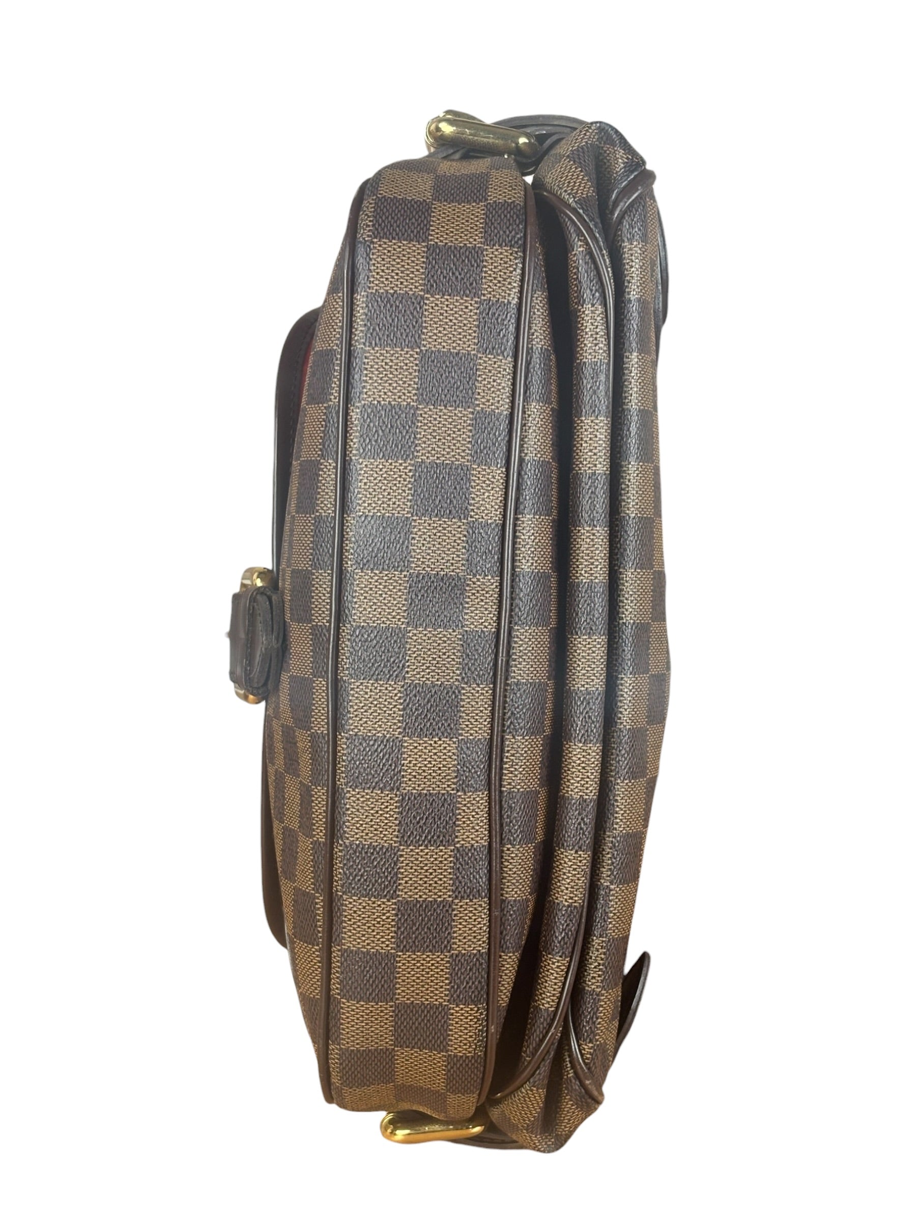 Louis Vuitton Coated Canvas Damier Ebene Highbury Shoulder Bag