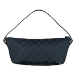 Gucci GG Vintage Black Canvas Monogram Boat Pochette