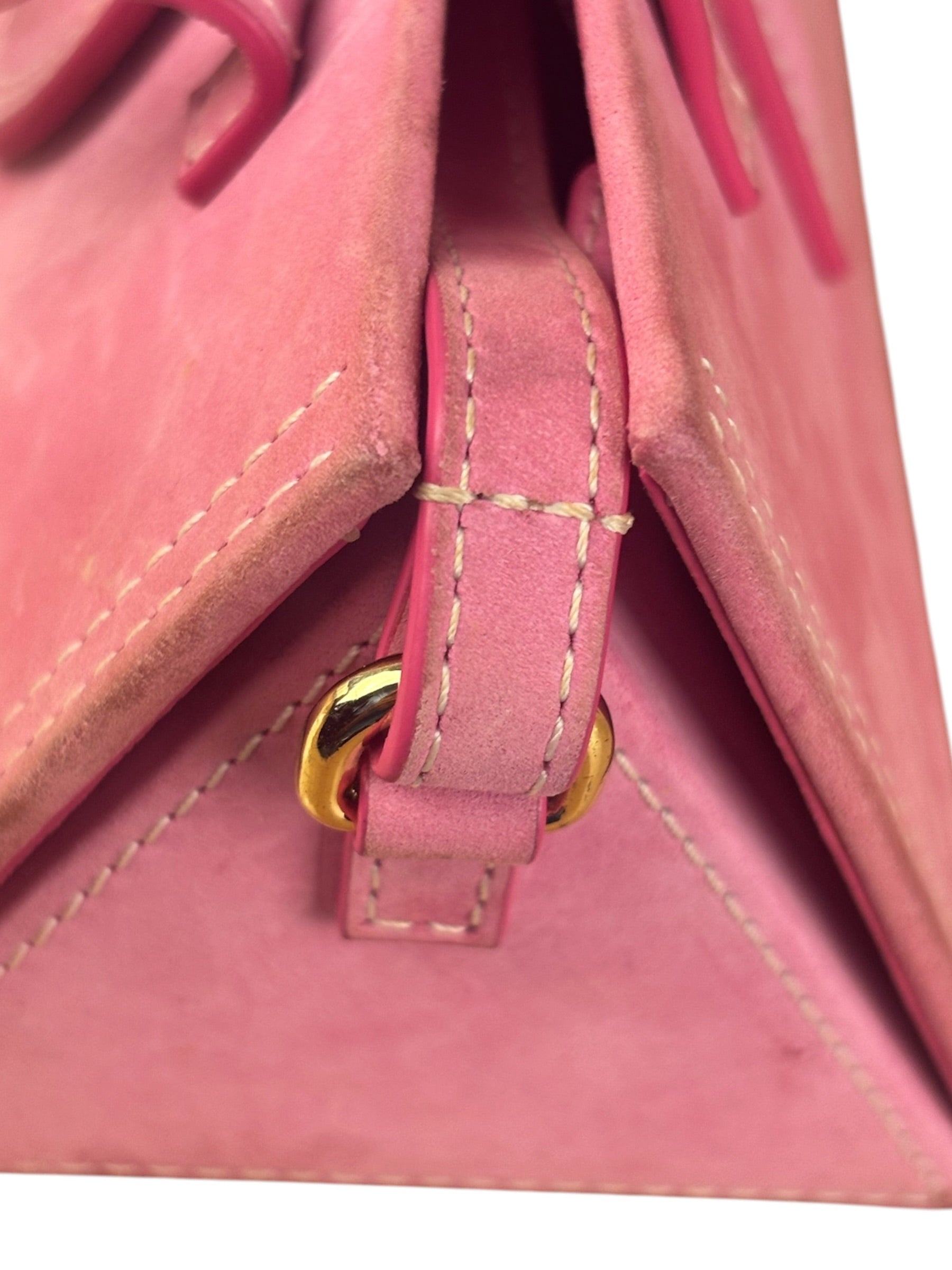 Jacquemus Pink Nubuck Le Porte Hand/Shoulder Bag