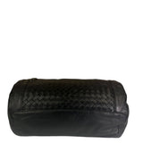 Bottega Veneta Black Leather Intrecciato Trim Belt Bag