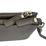 Prada Grey Saffiano Leather Pouch