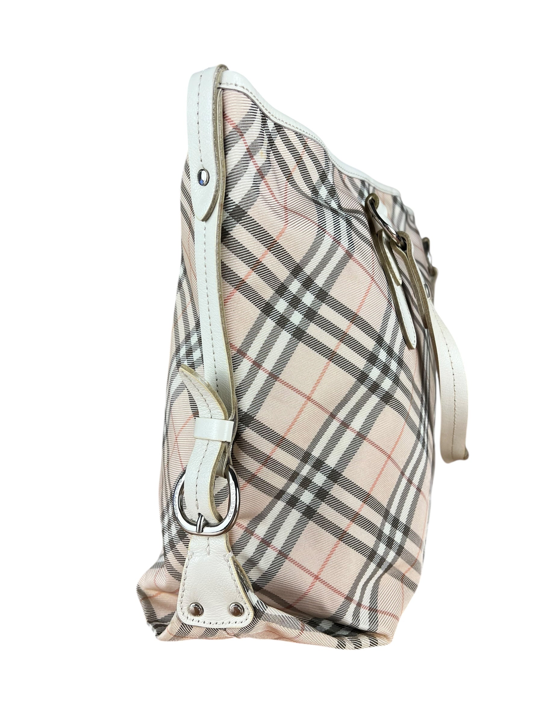 Burberry Nova Check Buckle Tote Bag