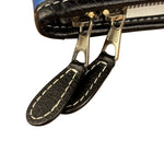 Balenciaga Tricolor Leather Bazaar Striped Pouch