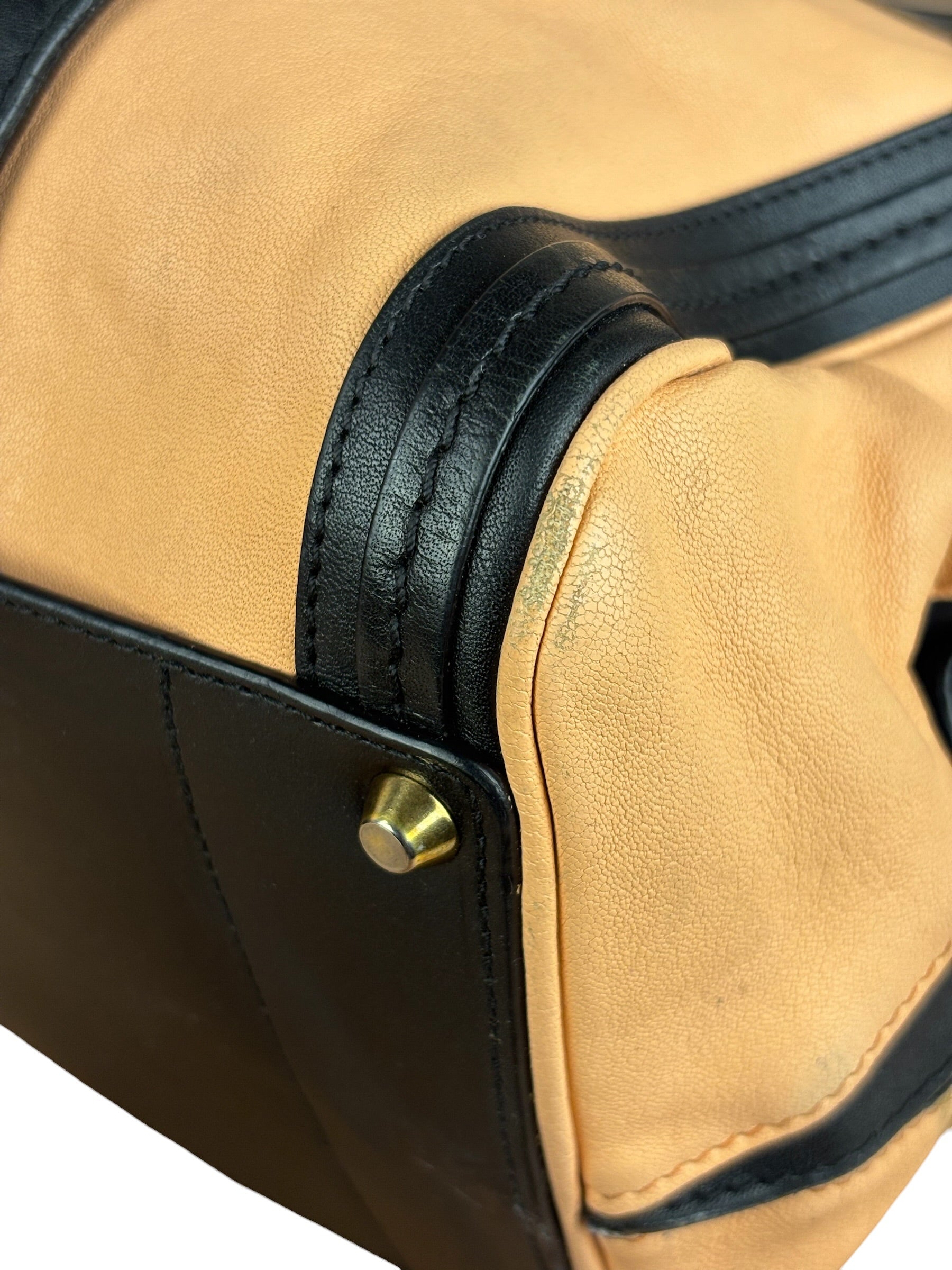 Chloe Nude Pink/Black Alice Satchel Shoulder Bag