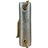 Yves Saint Laurent Metallic Silver Leather Kate Small Tassel Shoulder Bag