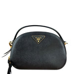 Prada Black Leather Odette Crossbody