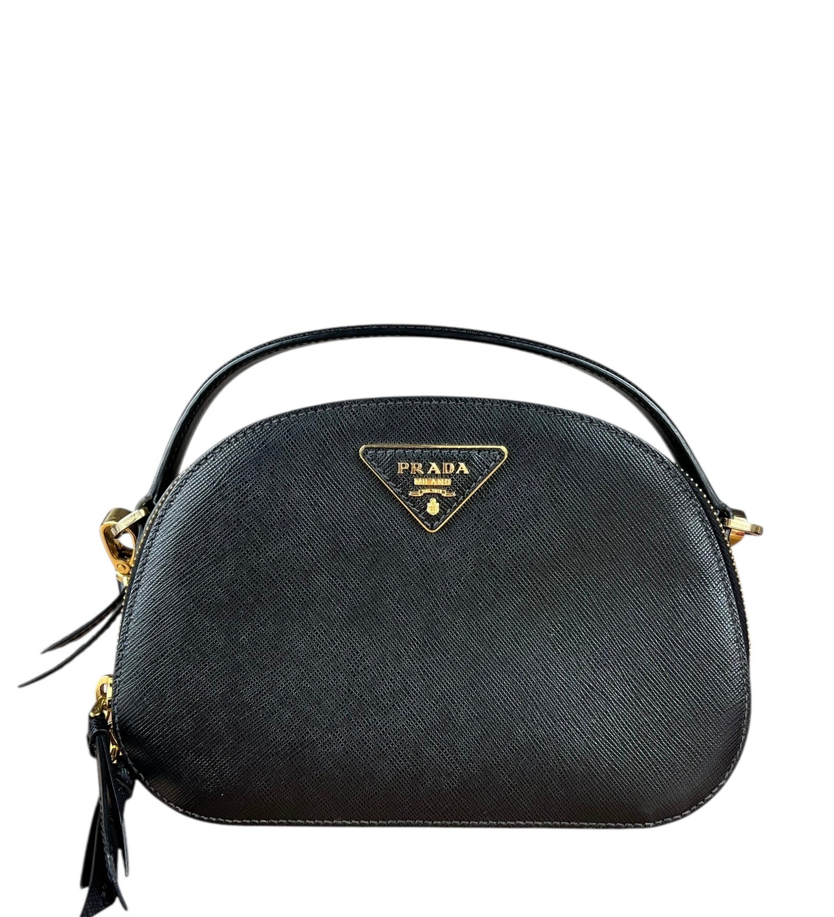 Prada Black Leather Odette Crossbody