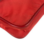 Prada Red Tessuto Nylon/Saffiano Leather Trim Two-Way Bag
