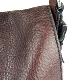 Prada Vintage Brown Leather Cervo Antik Messenger Bag