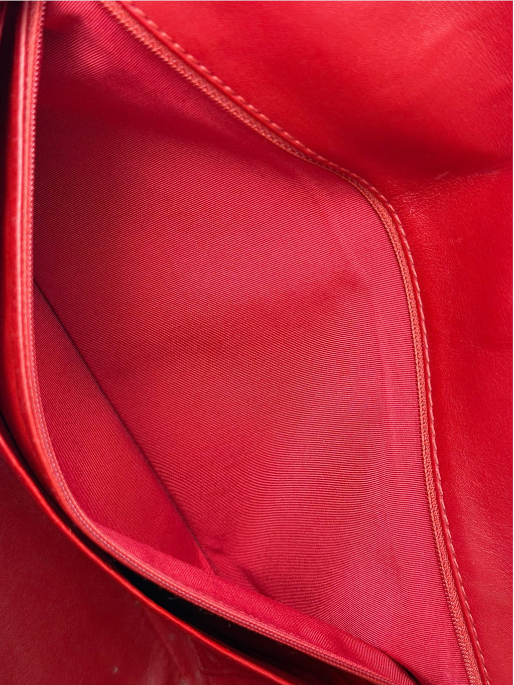 Chanel Red Patent Chevron Jumbo Flap 2010