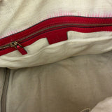 Gucci Beige/Red Leather GG Joy Boston Two-Way Bag