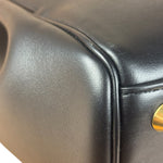 Balenciaga Black Leather Bel Air Carry All Two-Way Bag
