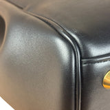 Balenciaga Black Leather Bel Air Carry All Two-Way Bag