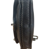 Chanel Black Perforated Leather Up in the Air Flap Bag 2012