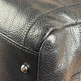 Chanel Black Leather Chocolate Bar Square-Stitched Bowler Shoulder Bag 2005