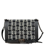 Chanel MultiColor Quilted Tweed Boy Bag
