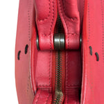 Balenciaga Red Leather Blackout City Two-Way Bag
