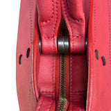 Balenciaga Red Leather Blackout City Two-Way Bag