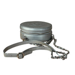Chanel Silver CC Round as Earth Chain 2Way Bag (Authentic Limited Edition Sample)