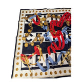 Celine Paris Vintage Equestrain Belt & Chain Motif Scarf