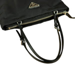 Prada Black Tessuto Small Zip Tote