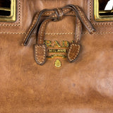 Prada Brown Leather 2Way Bag