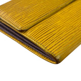 Louis Vuitton Yellow Epi Leather Long Wallet