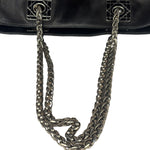 Christian Dior Black Leather Cannage Granville Chain Tote
