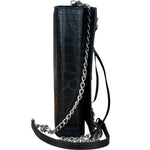Balenciaga Black Croc Embossed Le City Clutch