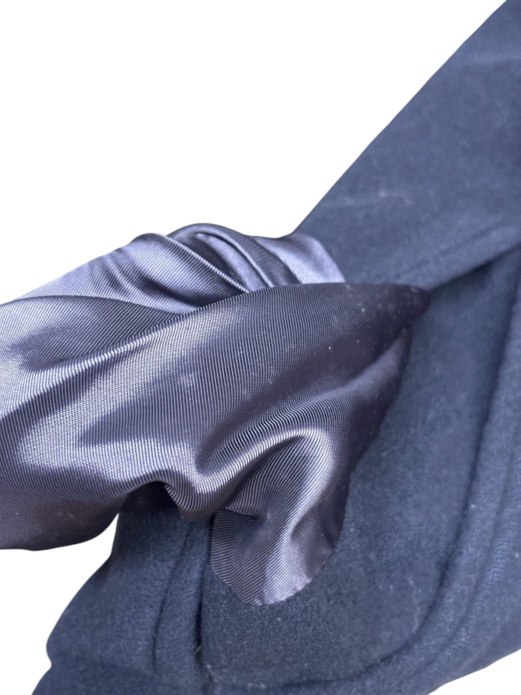 Vintage Fendi 365 Wool Trench Coat Navy