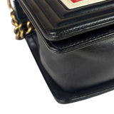 Chanel Multicolor Lambskin Crest S Boy Bag