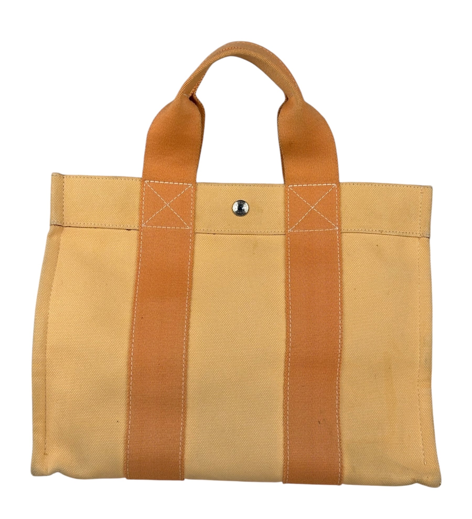 Hermes Light Beige/Orange Bora Bora Tote Bag PM