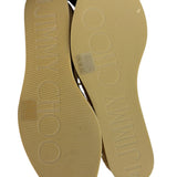 Jimmy Choo Brown Drive Metallic Wedge Espadrille Sandals