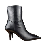Gucci Black Leather Heel Boots