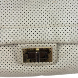 Chanel Ivory Perforated Drill Two-Tone Mademoiselle Flap Bag 2006