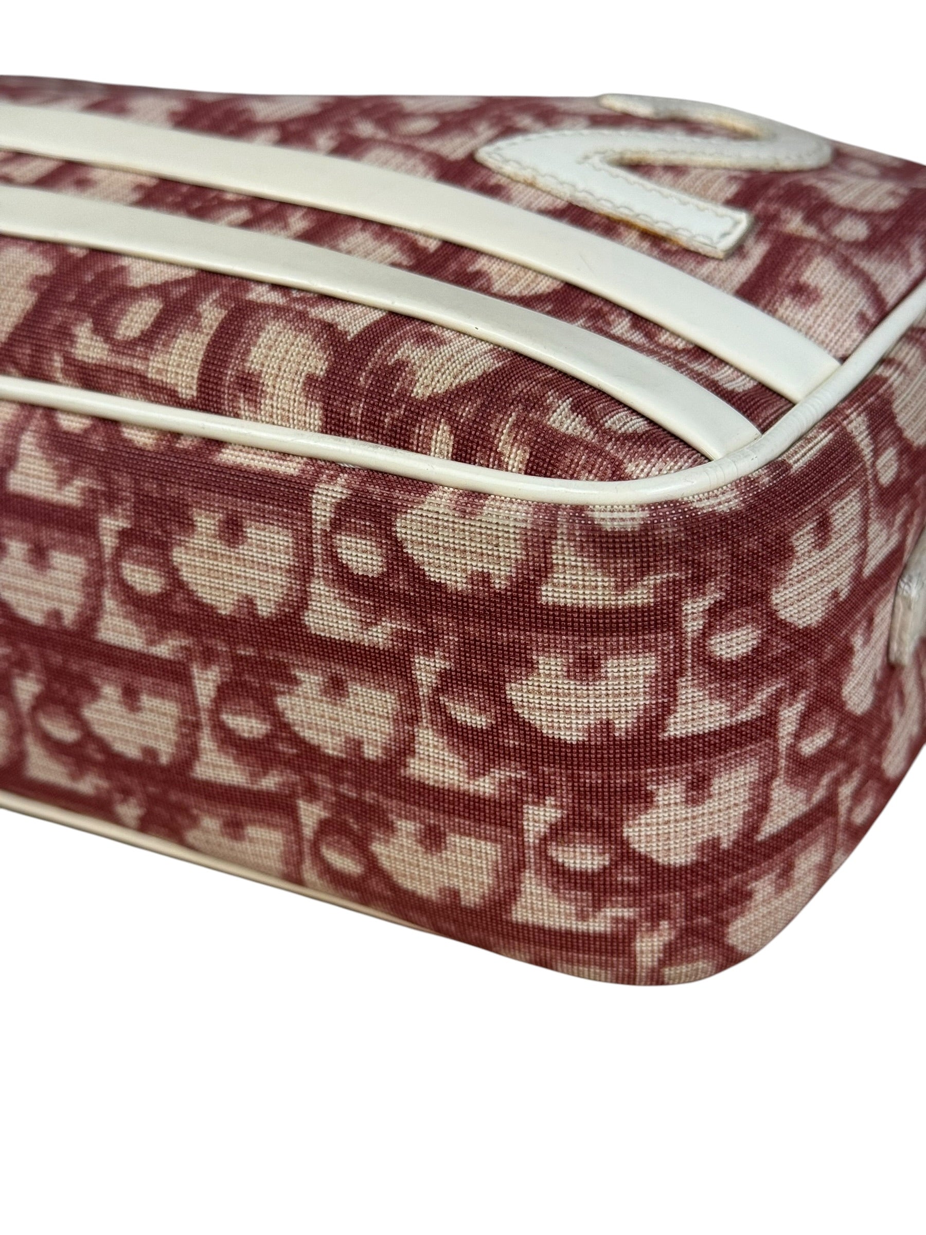 Christian Dior Vintage Red Oblique Trotter "2" Crossbody
