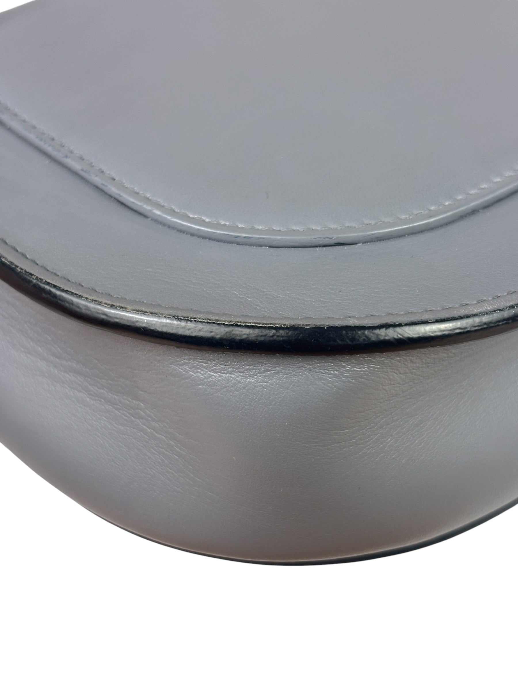 Celine Grey Leather Trotteur Small Crossbody Bag
