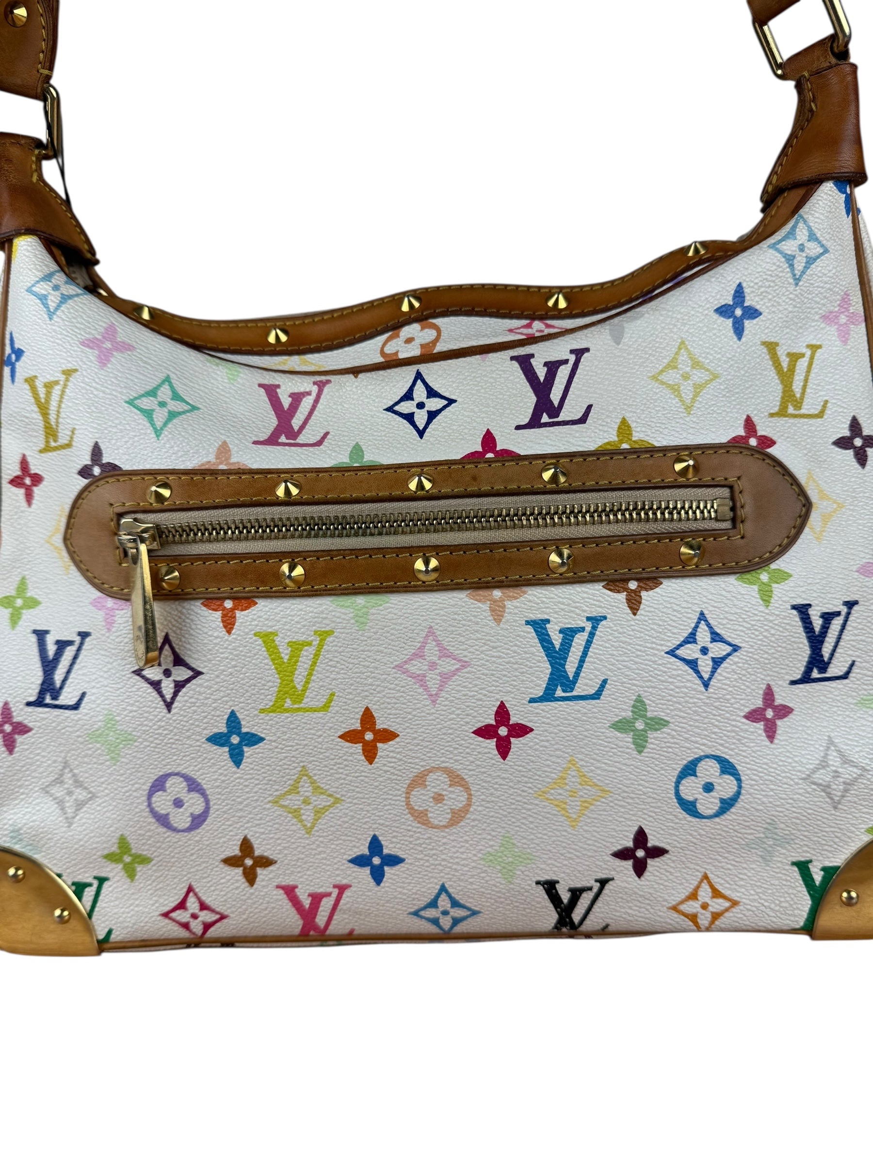 Louis Vuitton White Multi Murakami Boulogne Shoulder Bag