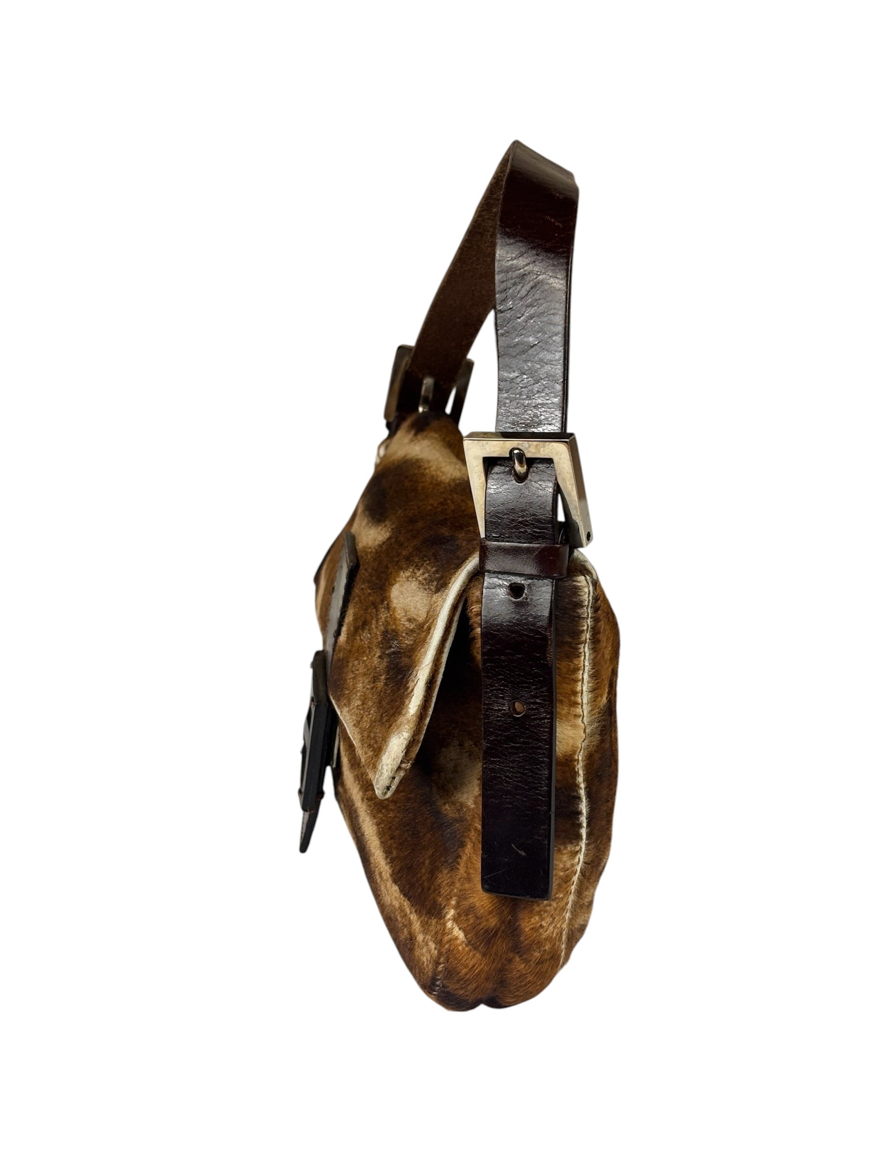 Fendi Pony Hair/Leather Trim Baguette