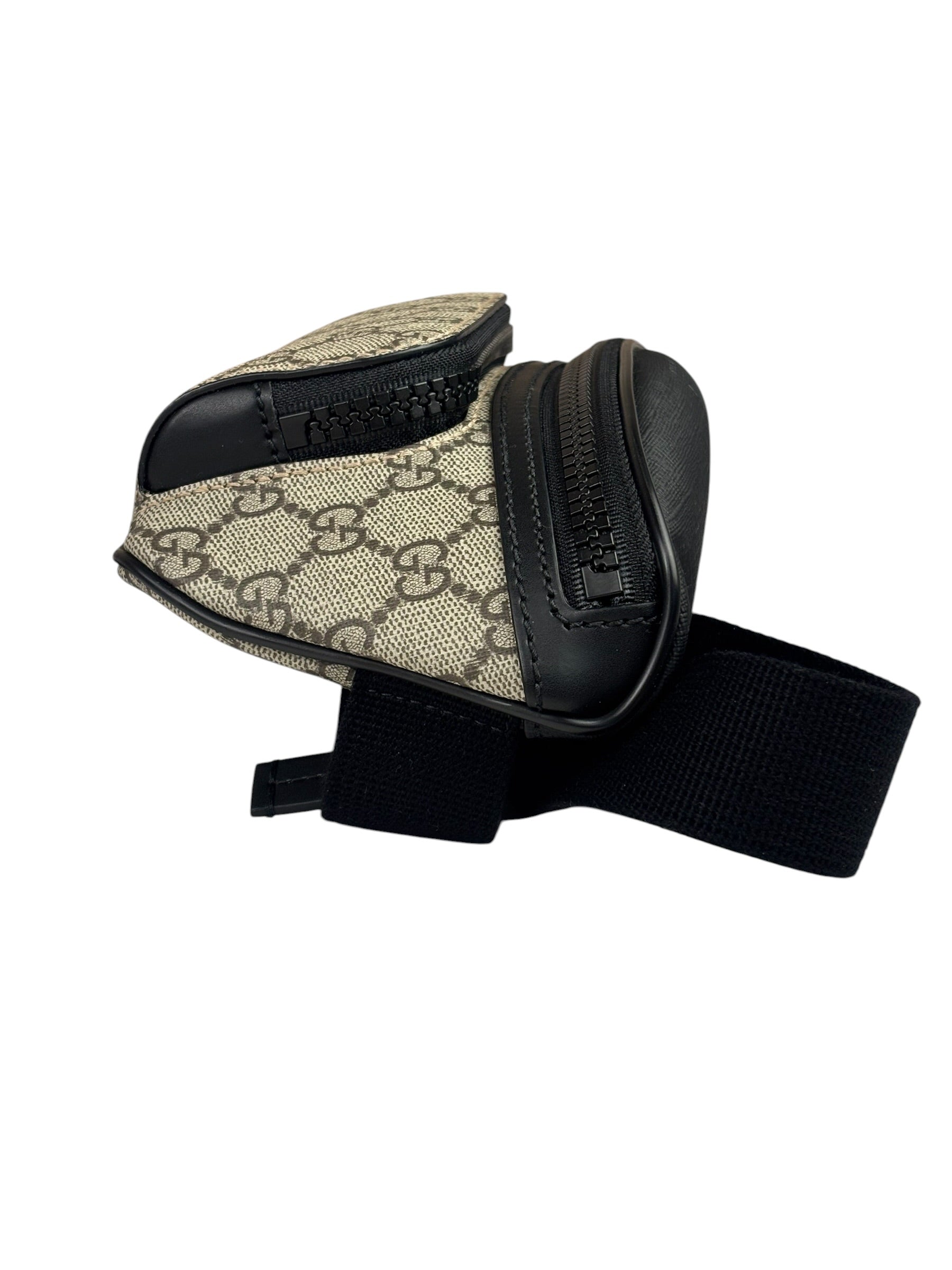 Gucci Beige/Black Leather GG Eden Belt Bag