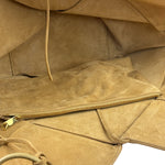 Bottega Veneta Beige Suede/Leather Trim Intrecciato Flower Basket Tote