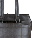 Chanel Brown Leather Chocolate Bar Tote 2004