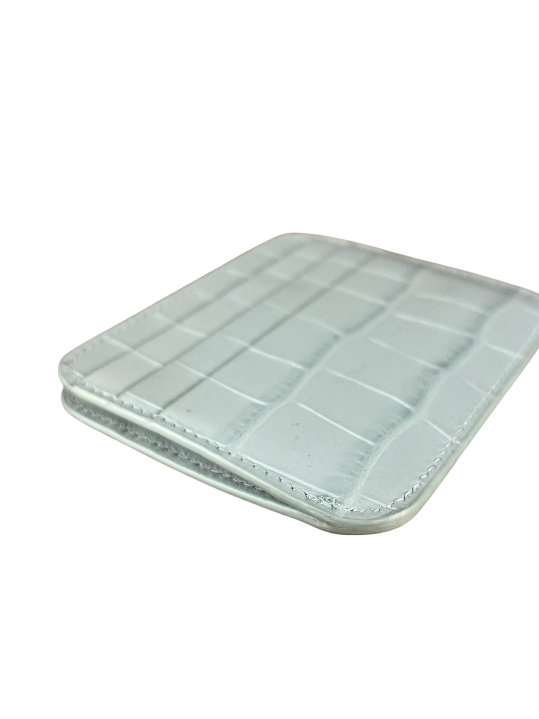 Balenciaga Leather Crocodile Cash Cardholder