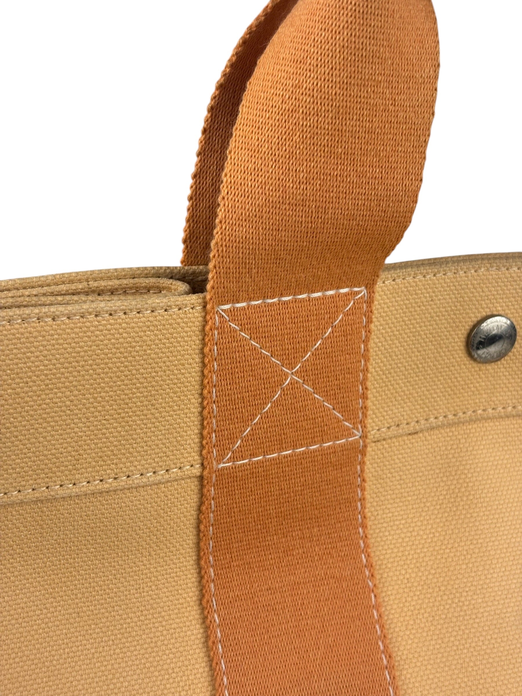 Hermes Light Beige/Orange Bora Bora Tote Bag PM