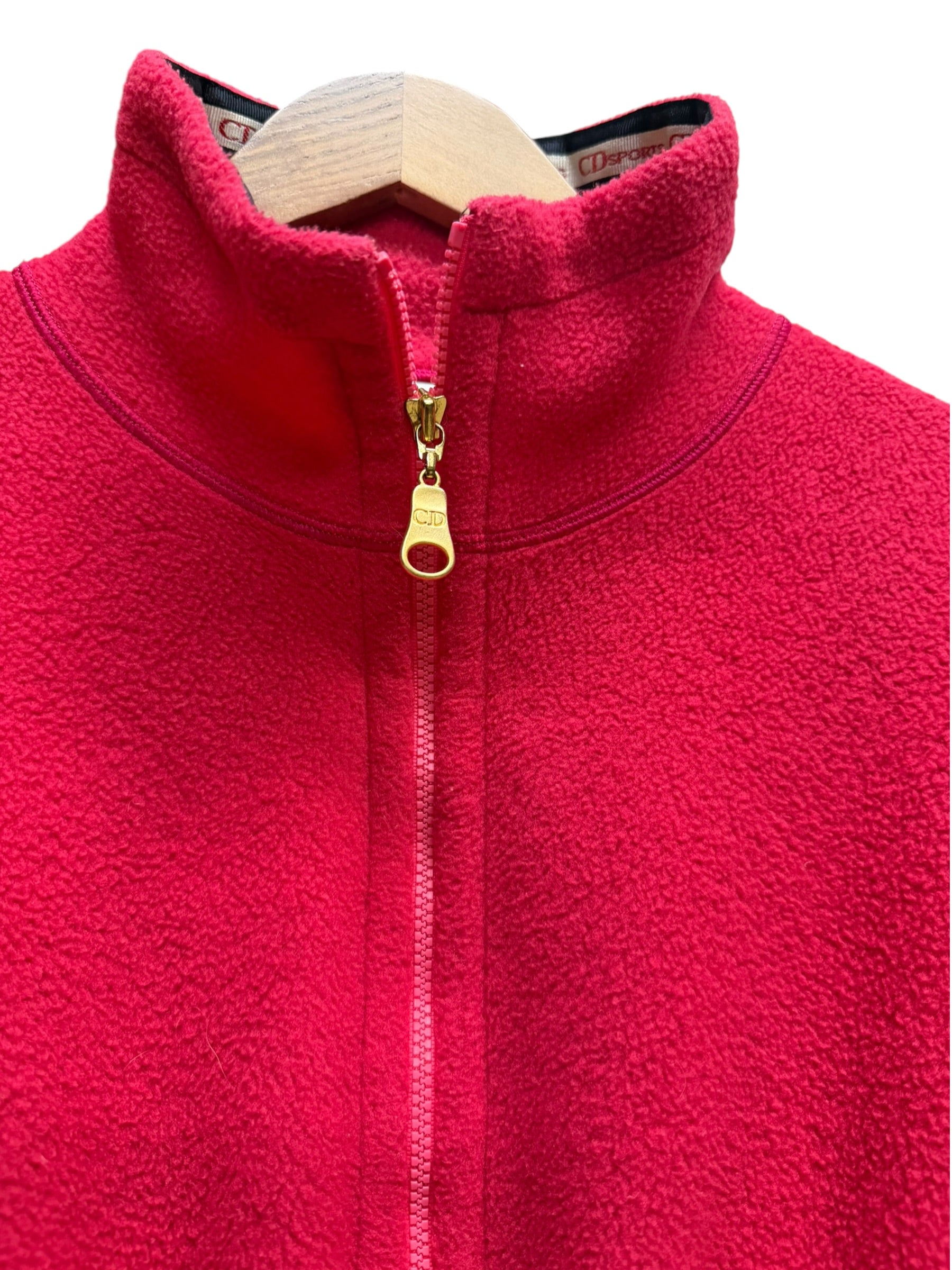 Christian Dior Vintage Sport Pink Fleece Jacket