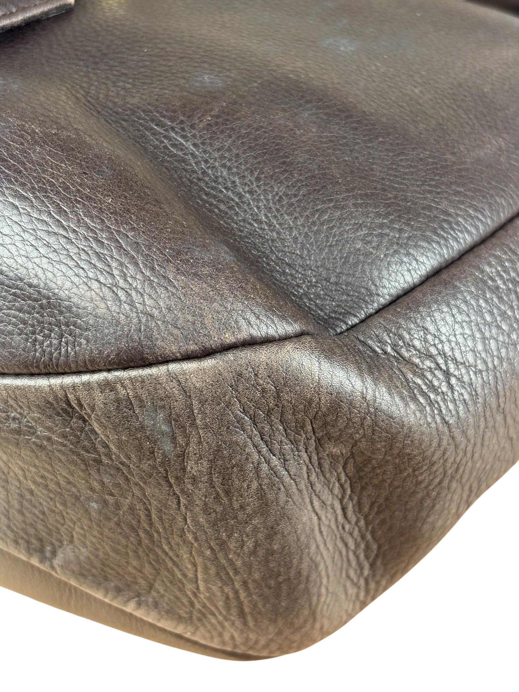 Ferragamo Vintage Brown Leather Hobo Bag